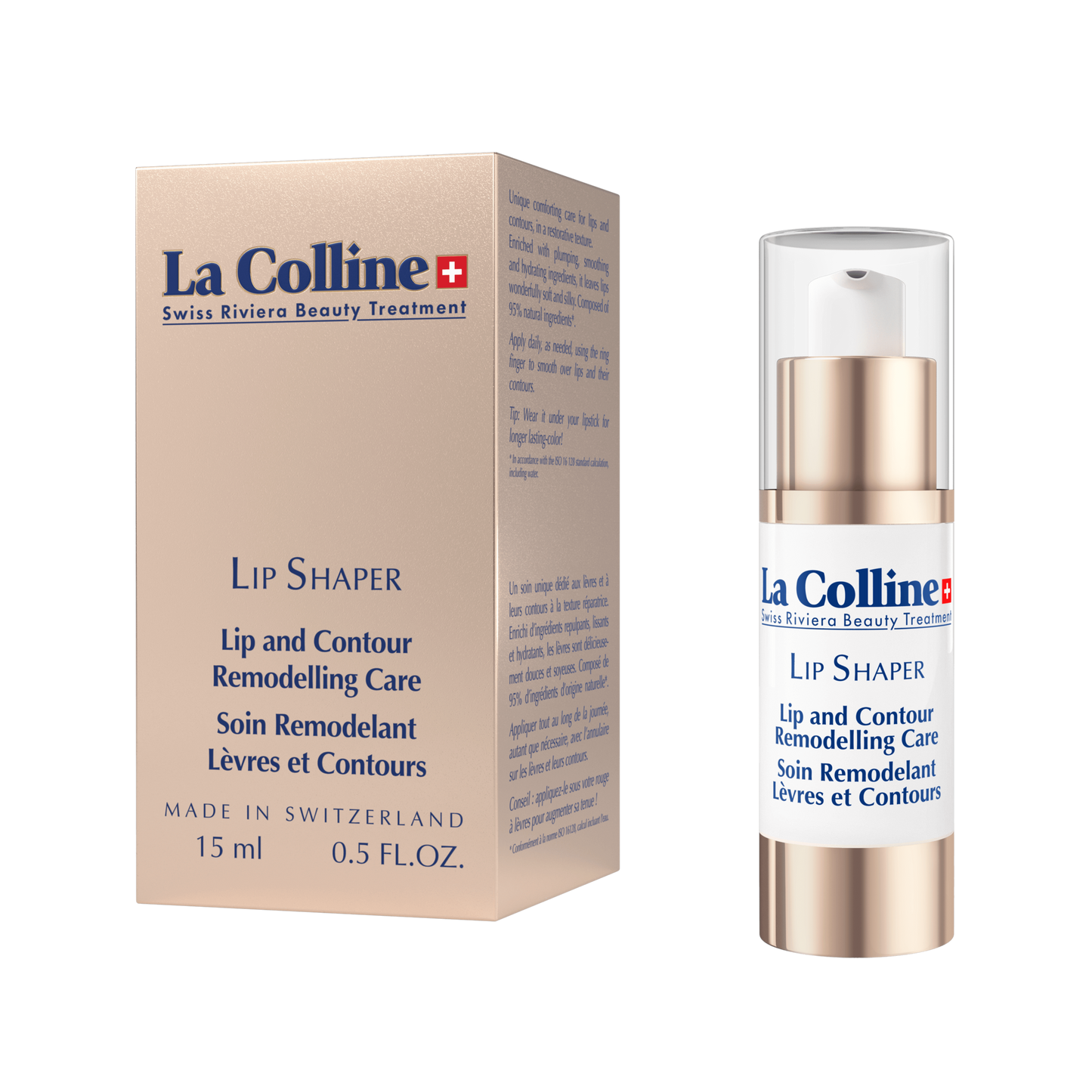 La Colline Lip Shaper in sleek packaging, showcasing luxury lip care for plumping and contouring.
