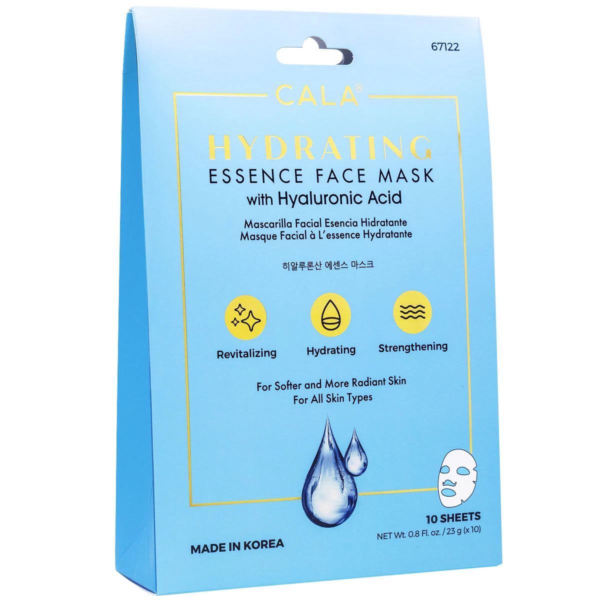 Cala Hydrating Essence Facial Mask: Hyaluronic Acid (10 pks)