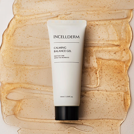 Damask Rose Water and 8-layer Hyaluronic Acid in Incellderm Calming Gel for pH balance.
