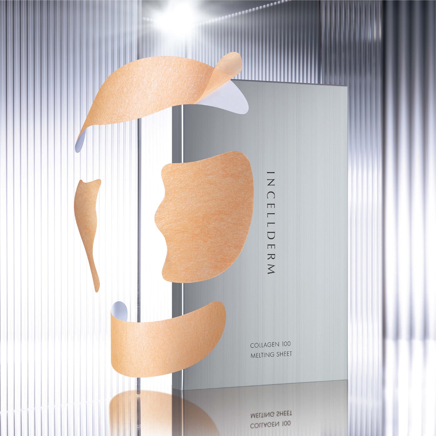 Electrospun nanofiber technology in Incellderm mask for deep collagen delivery.