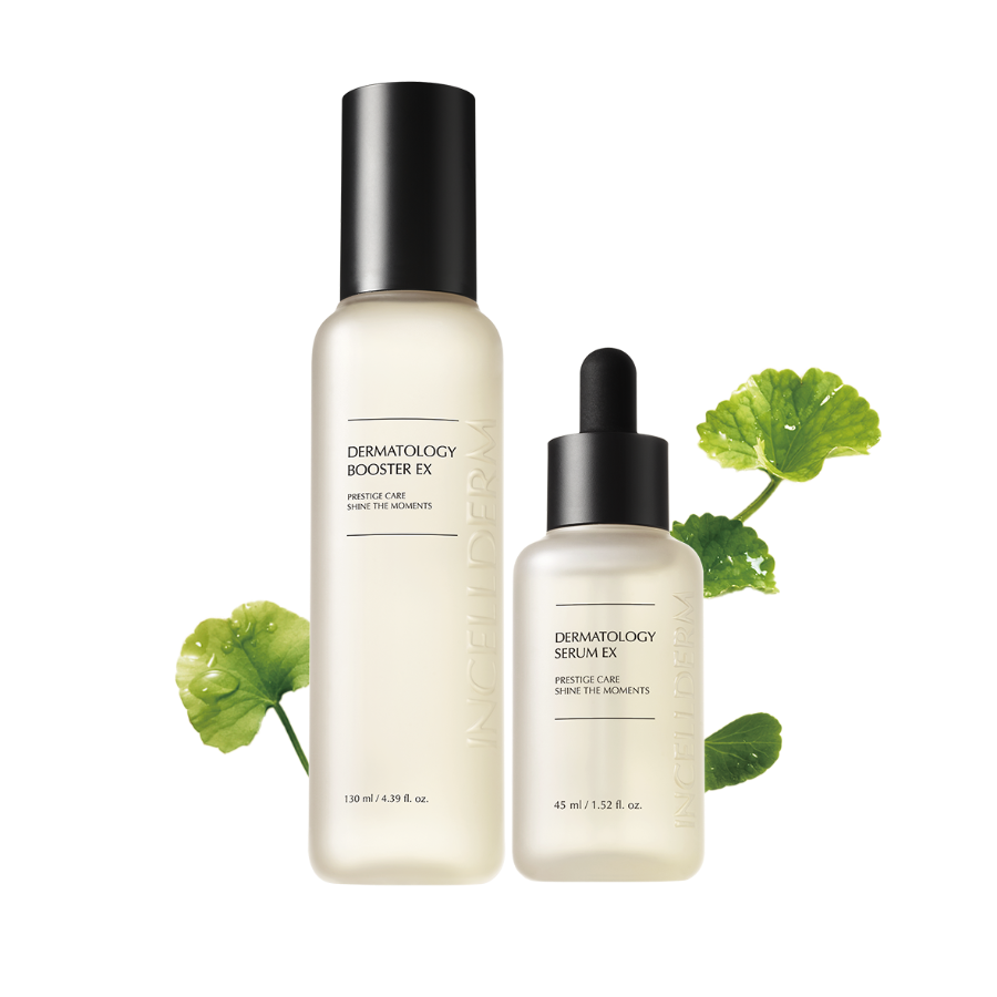 Incellderm Dermatology First Package EX with Booster, Serum, and Cream for radiant skin