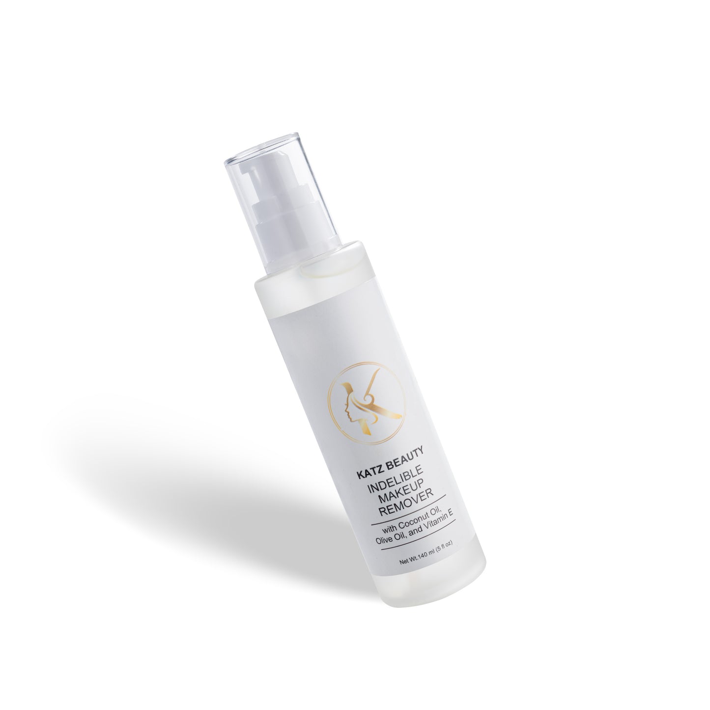 Katz Beauty Indelible Makeup Remover, 5 fl oz, With Coconut Oil, Olive Oil and Vitamin E