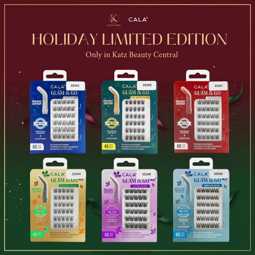 CALA Glam & Go Pre-Glued Lash Clusters – Medium Glam (Holiday Limited Edition) 40pc