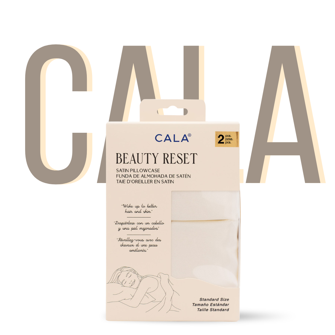 CALA BEAUTY RESET SATIN PILLOWCASE: IVORY (2PC)
