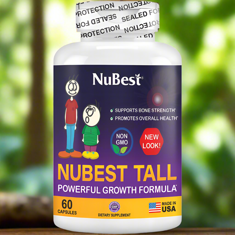 NuBest Tall, Powerful Growth for Kids & Teens (5+), Non-Milk Drinkers, 60 Capsules