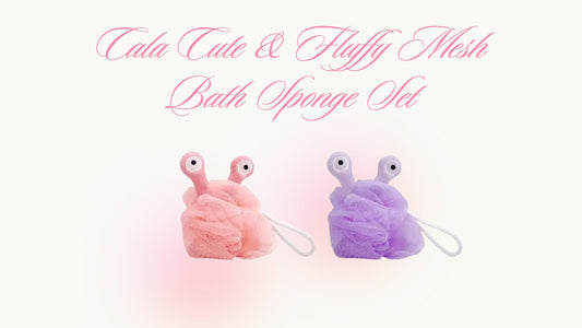 Cala Cute & Fluffy Mesh Bath Sponge Set