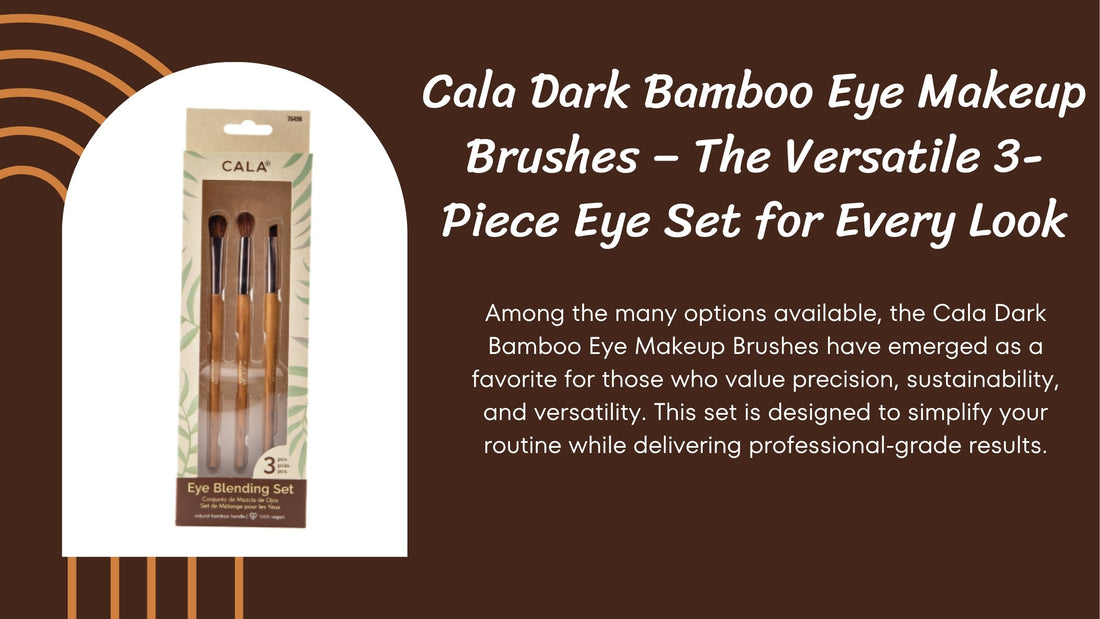 Cala Dark Bamboo Eye Makeup Brushes