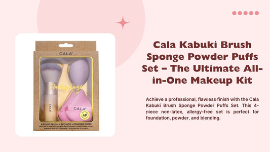 Cala Kabuki Brush Sponge Powder Puffs Set
