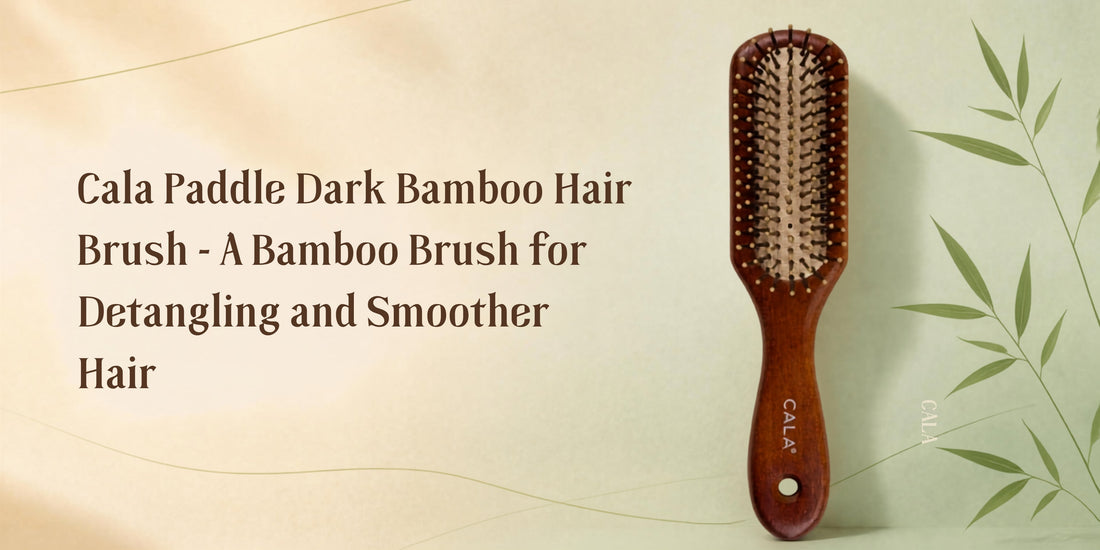 Cala Paddle Dark Bamboo Hair Brush