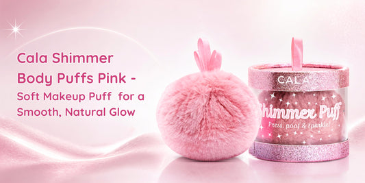 Cala Shimmer Body Puffs Pink
