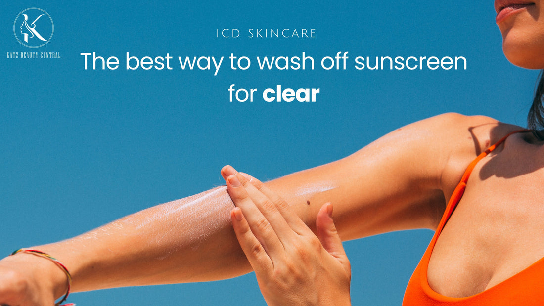best way to wash off sunscreen