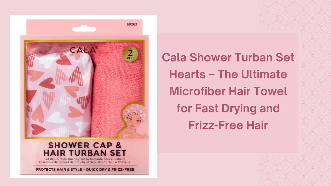 Cala Shower Turban Set Hearts