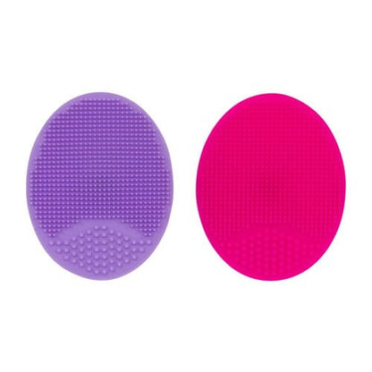 CALA PURPLE/HOT PINK FACIAL EXFOLIATORS (2PK)