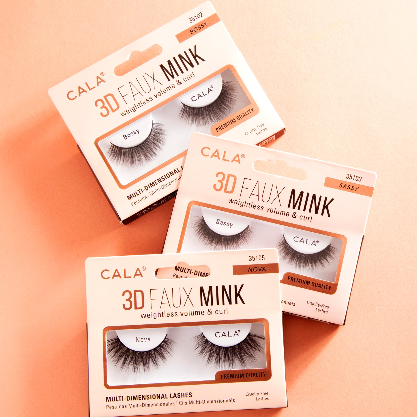CALA 3D FAUX MINK LASHES: FUEGO