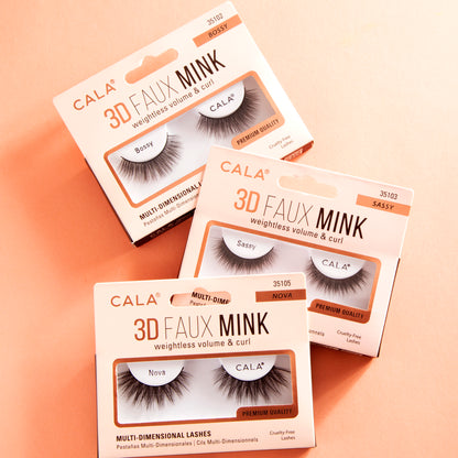 CALA 3D FAUX MINK LASHES: FUEGO