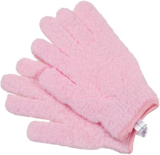 CALA EXFOLIATING BATH GLOVES: PINK