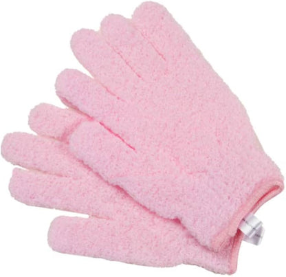 CALA EXFOLIATING Bath Gloves: PNK/LAV