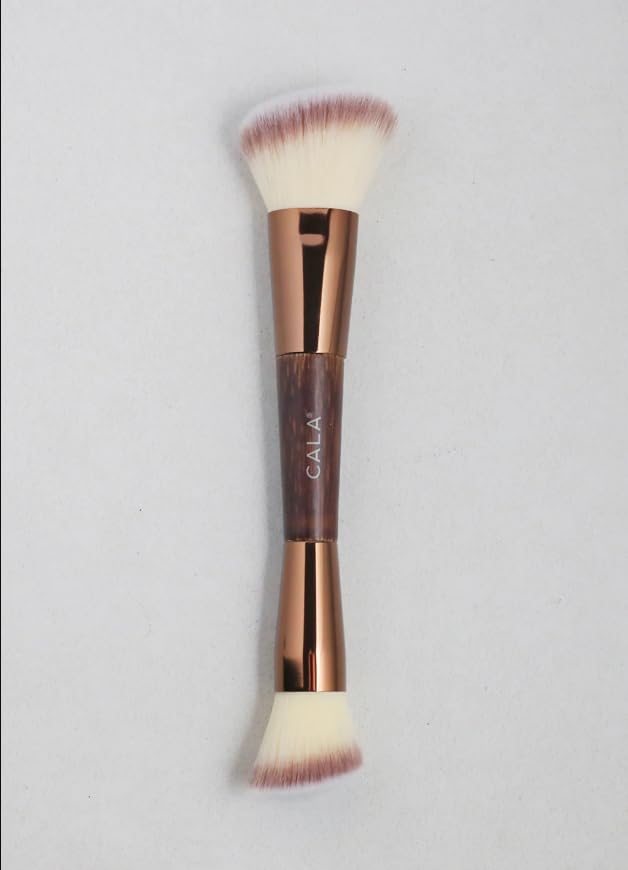 CALA BAMBOO DOUBLE ENDED CONTOUR & BRONZER BRUSH