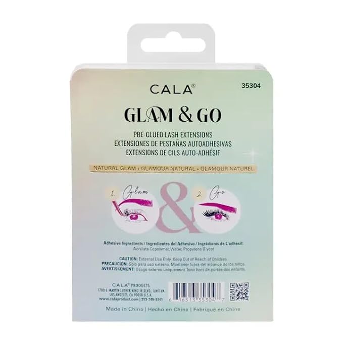 CALA GLAM & GO - NATURAL GLAM PRE-GLUED CLUSTERS
