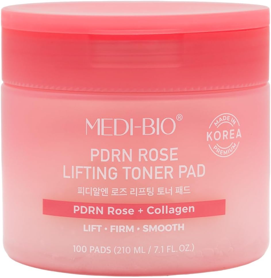 Medi-Bio PDRN Rose Collagen Lifting Toner Pad 100 Pcs