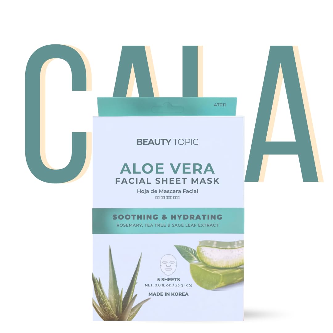 Beauty Topic Aloe Vera Facial Sheet Mask, 5 Sheets
