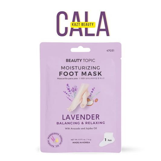 Beauty Topic Moisturizing Foot Mask with Lavender, Avocado and Jojoba Oil, 3 Pair