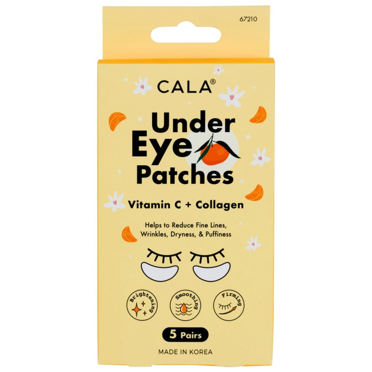 CALA Vitamin C + Collagen Under Eye Patches, 5 Pairs