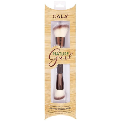 CALA BAMBOO DOUBLE ENDED CONTOUR & BRONZER BRUSH