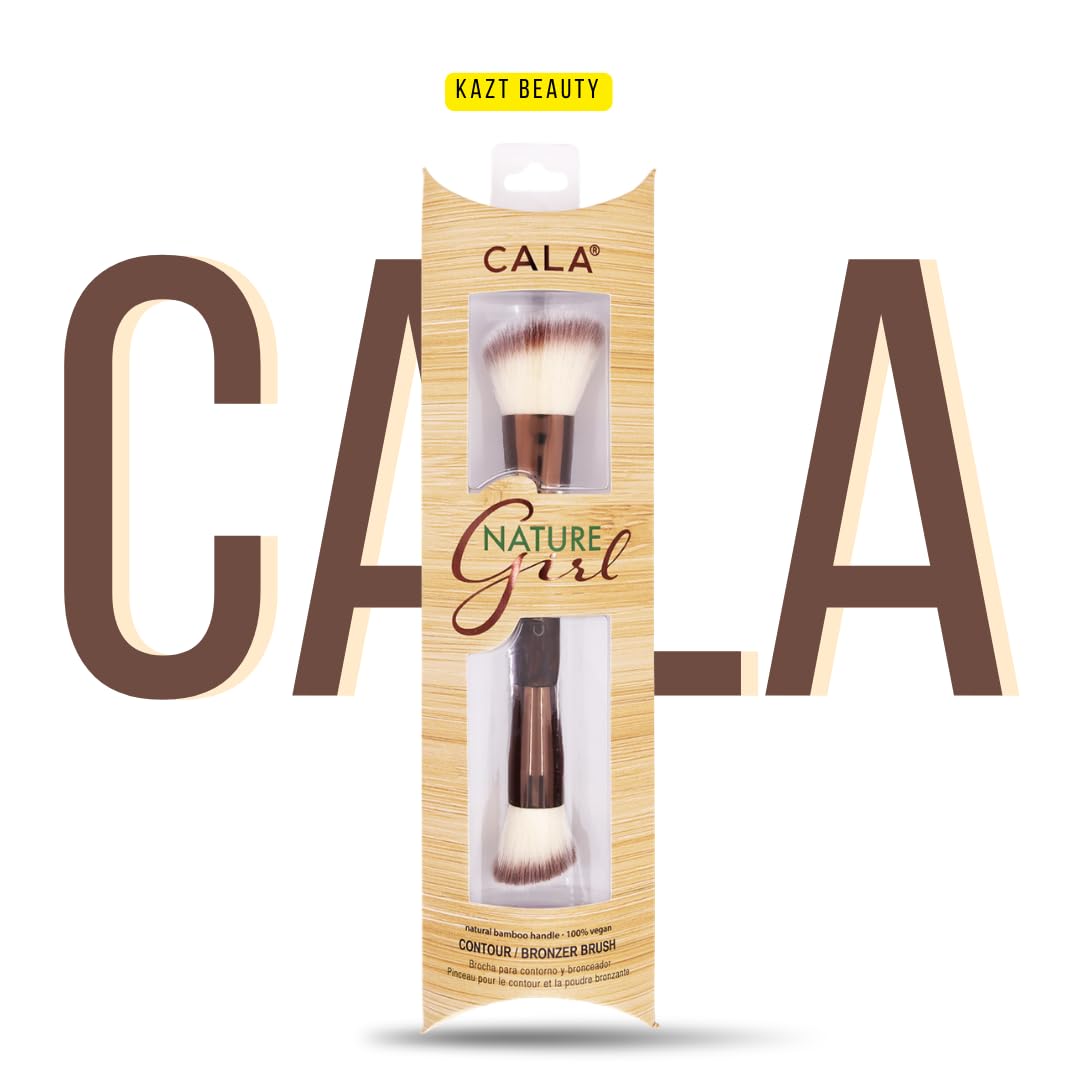 CALA BAMBOO DOUBLE ENDED CONTOUR & BRONZER BRUSH