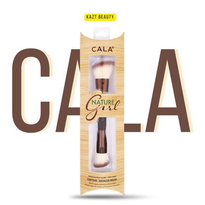 CALA BAMBOO DOUBLE ENDED CONTOUR & BRONZER BRUSH
