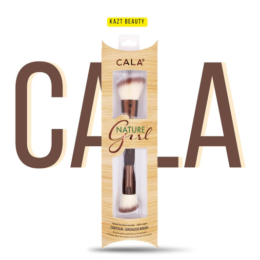 CALA BAMBOO DOUBLE ENDED CONTOUR & BRONZER BRUSH