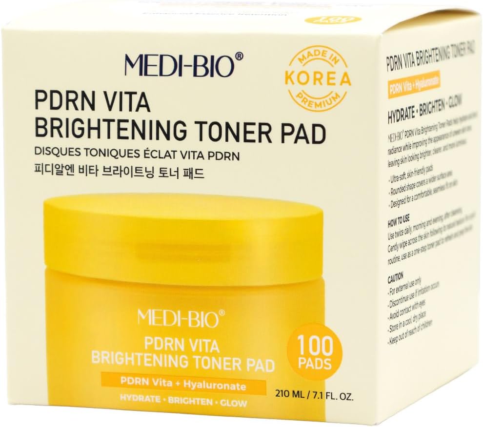 CALA MEDI-BIO PDRN Vita Brightening Toner Pad, 100 Pads