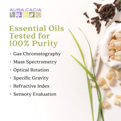 Aura Cacia 100% Pure Peppermint Essential Oil | GC/MS Tested for Purity