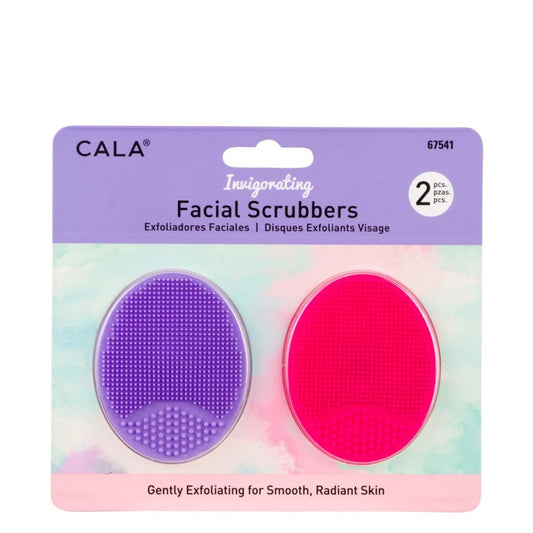 CALA PURPLE/HOT PINK FACIAL EXFOLIATORS (2PK)