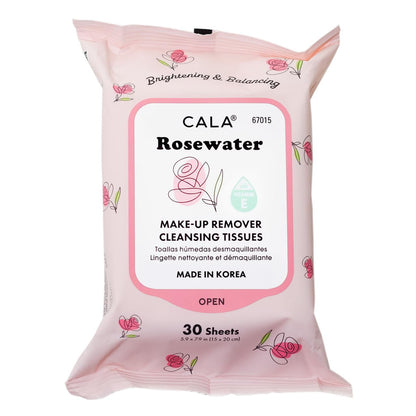 CALA Makeup Remover Cleansing Tissues: Rosewater (30 Sheets)