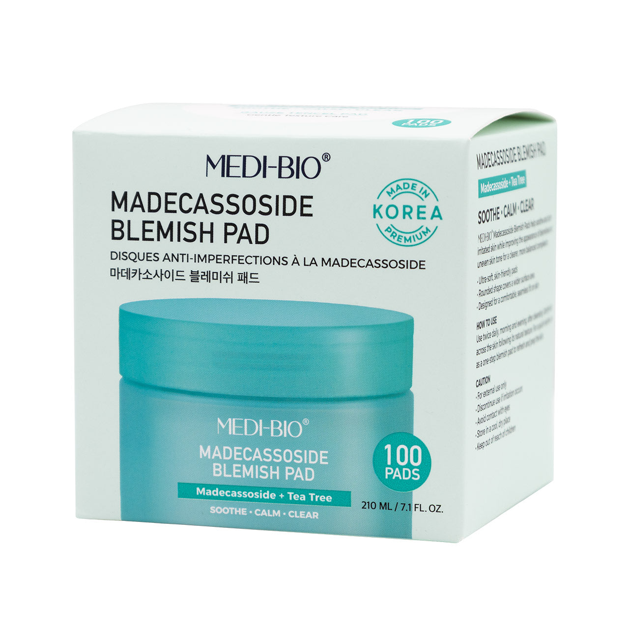 CALA Medi-Bio Madecassoside Blemish Pad, 100 Pads