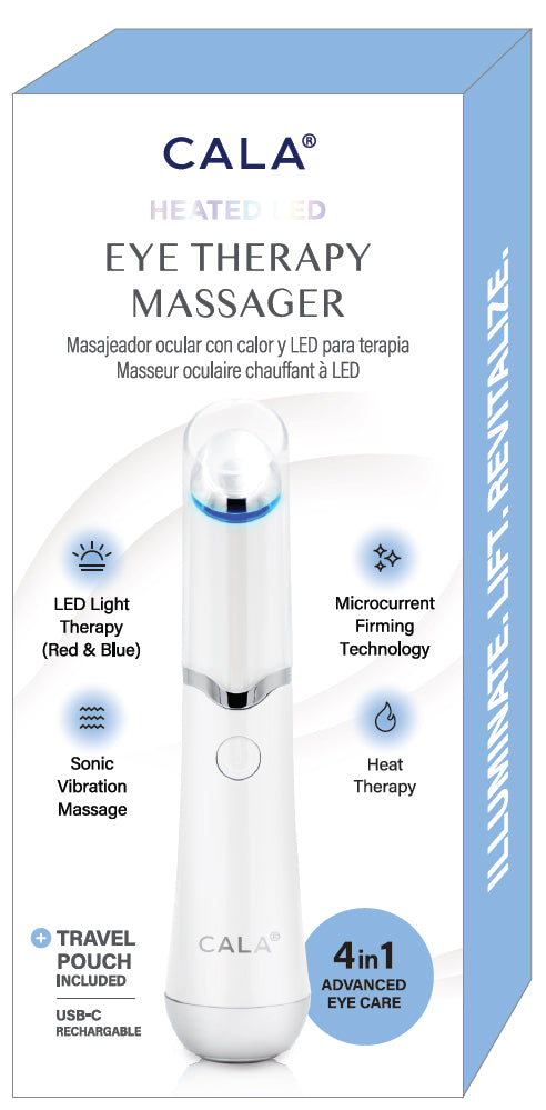 Cala Eye Massager Wand Vibration Heat & LED Therapy