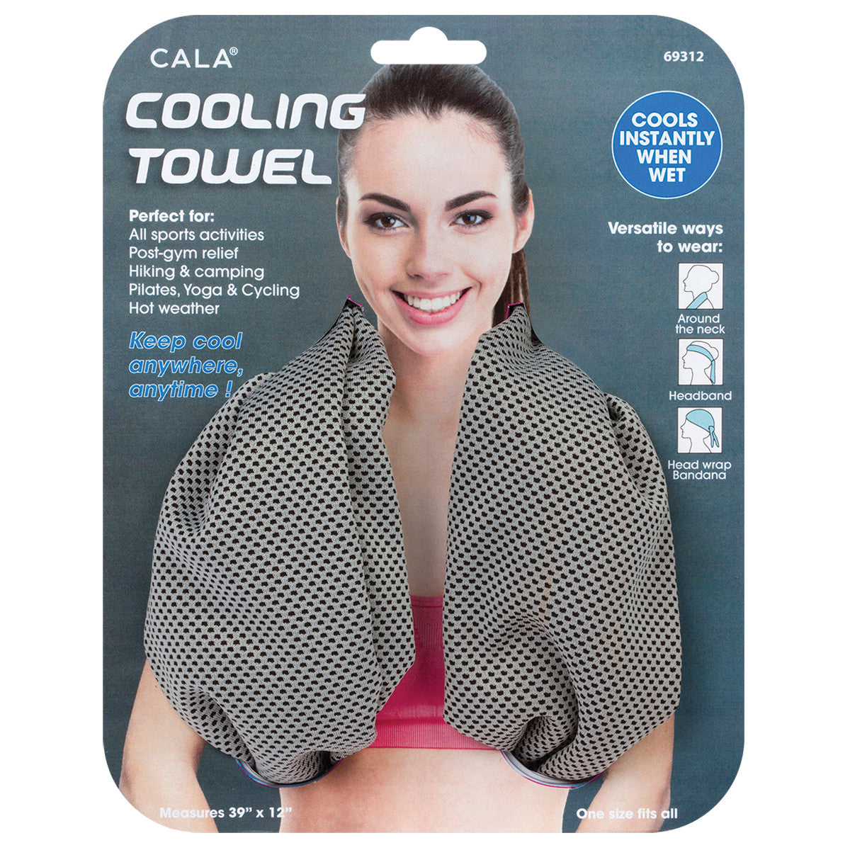 CALA COOLING TOWEL (GREY)