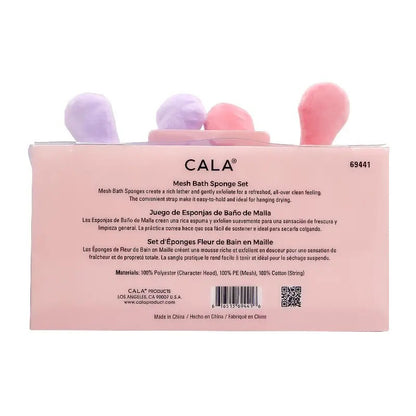 Cala Cute & Fluffy Mesh Bath Sponge Set