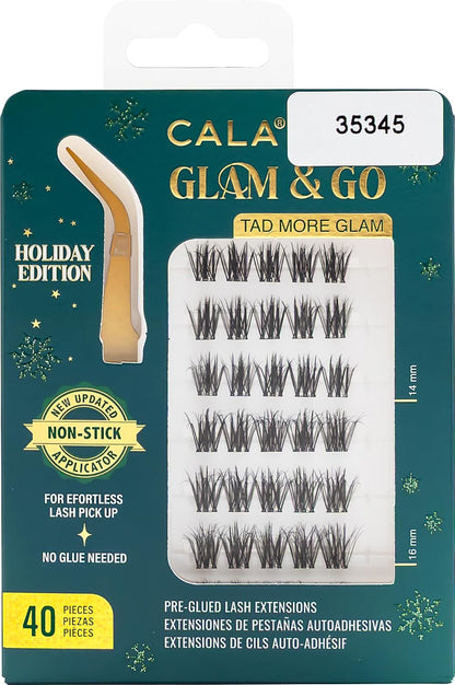 CALA Glam & Go Pre-Glued Lash Clusters – Tad More Glam (Holiday Limited Edition) 40pc