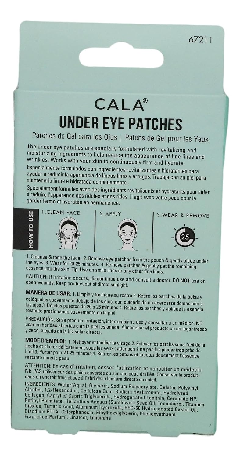 CALA CALA Under Eye Patches Collagen + Hyaluronic Acid, 5 pairs