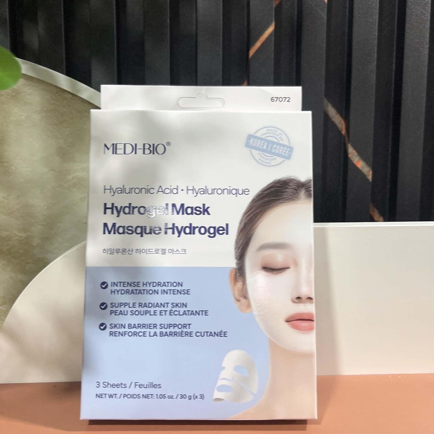 Cala MEDI-BIO Hyaluronic Acid Hydrogel Mask, 3 Sheets