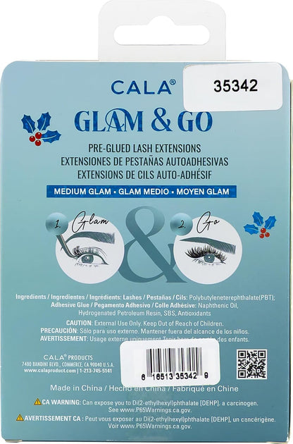 CALA Glam & Go Pre-Glued Lash Clusters – Medium Glam (Holiday Limited Edition) 40pc