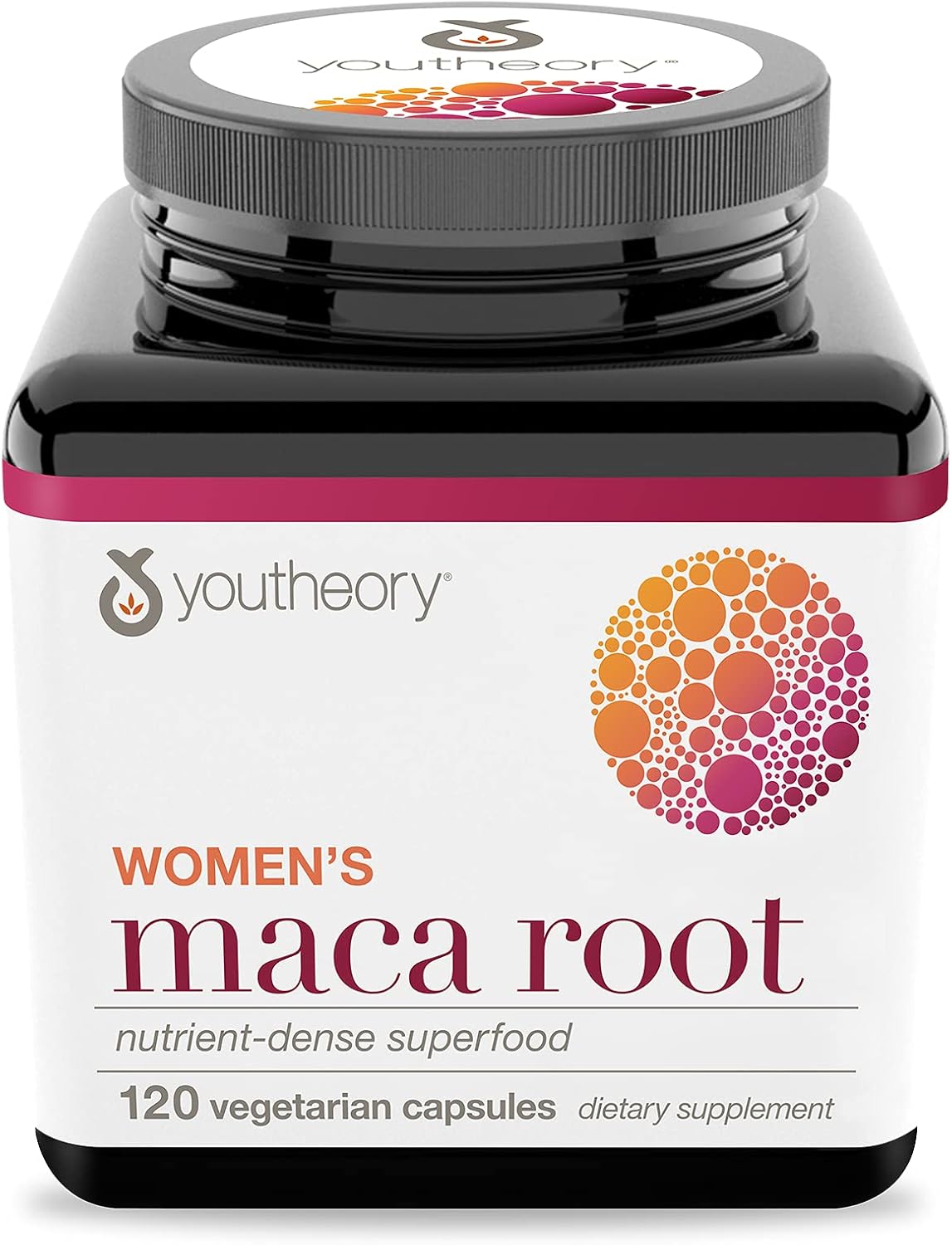 Youtheory Women's Maca Root - Vegan Energy & Menopause Support Supplement with Peruvian Ginseng* - Premium Supplement for Women - Dairy, Soy & Gluten Free 