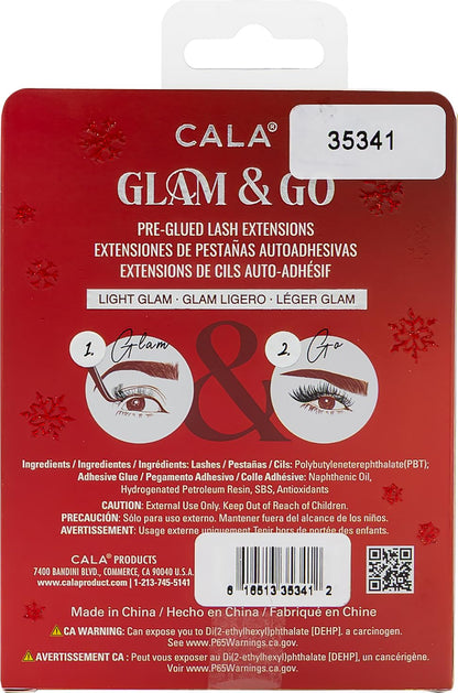 CALA Glam & Go Pre-Glued Lash Clusters – Light Glam (Holiday Limited Edition), 40 pc