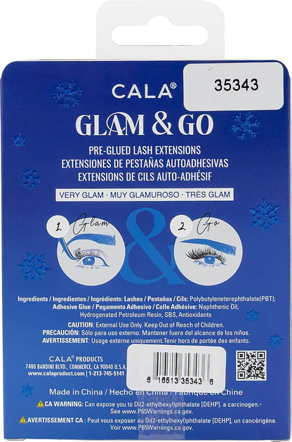 CALA Glam & Go Very Glam Pre-Glued Lash Extensions 40pc