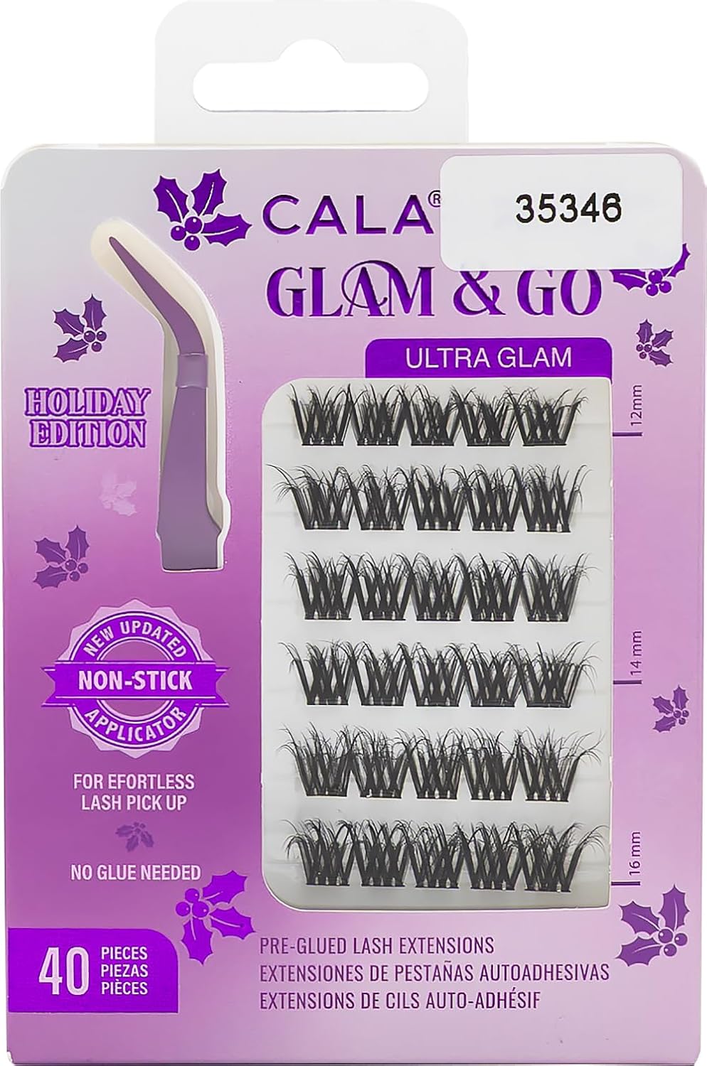 CALA Glam & Go Pre-Glued Lash Clusters – Ultra Glam (Holiday Limited Edition) 40pc