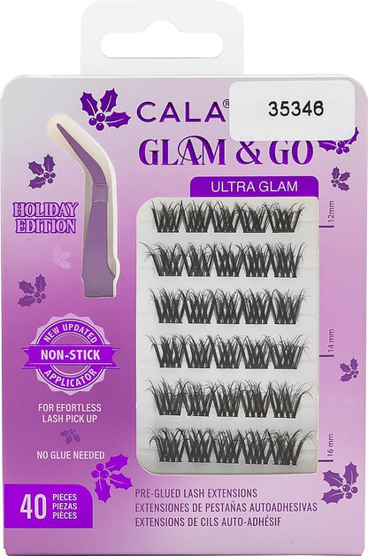 CALA Glam & Go Pre-Glued Lash Clusters – Ultra Glam (Holiday Limited Edition) 40pc