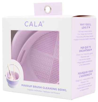 CALA MAKEUP BRUSH CLEANING BOWL - LILAC - 1 PC