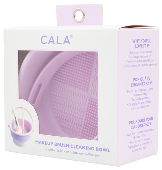 CALA MAKEUP BRUSH CLEANING BOWL - LILAC - 1 PC